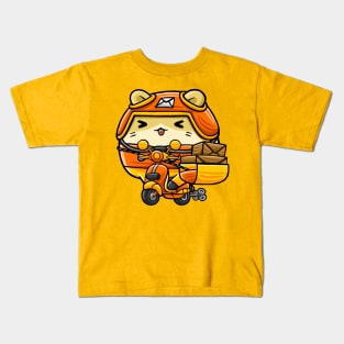 Cute Hamster Courier Kids T-Shirt